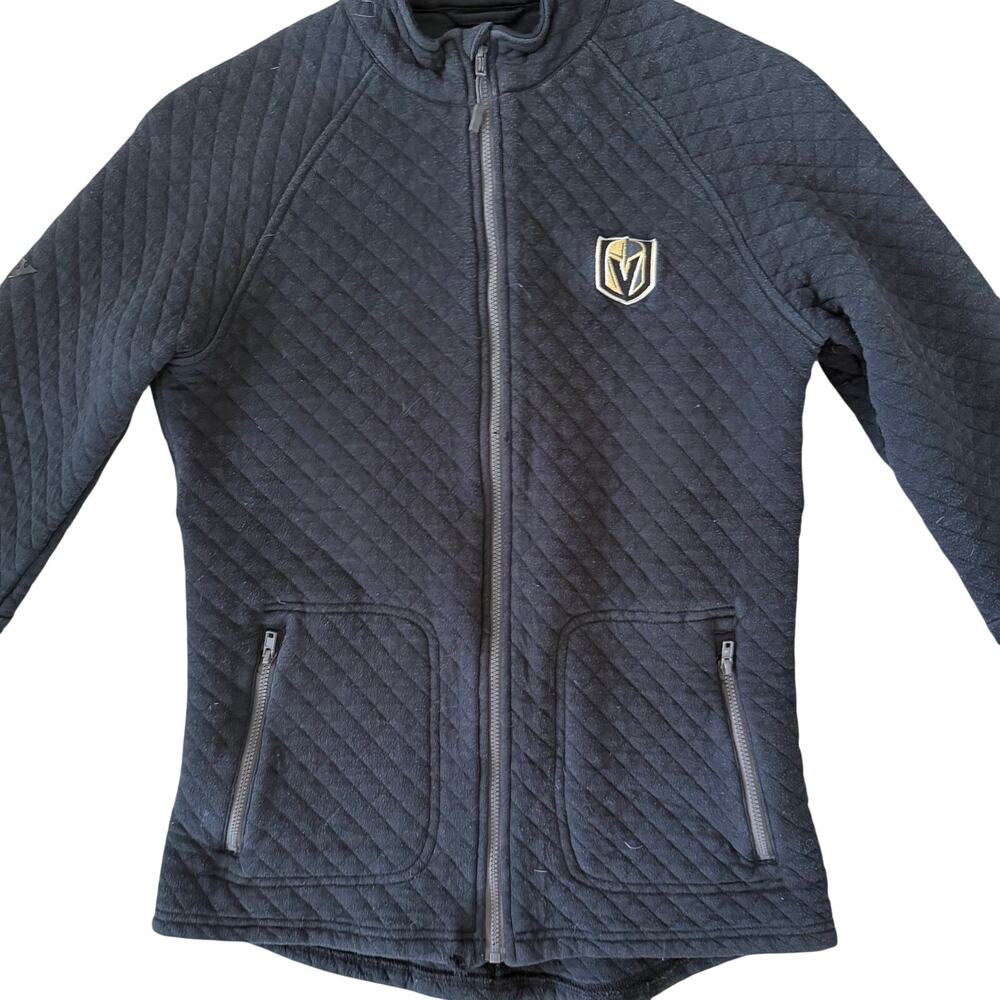 Vegas Golden Knights women’s small petite zip up jacket lightweight pckts hockey - Picture 1 of 12